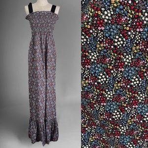 Vtg Floral Print Prairie Sun Dress